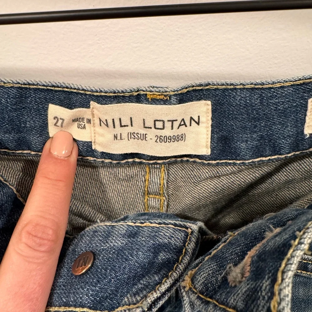 Nili Lotan Shon Jeans in Classic Wash - Picture 6 of 8